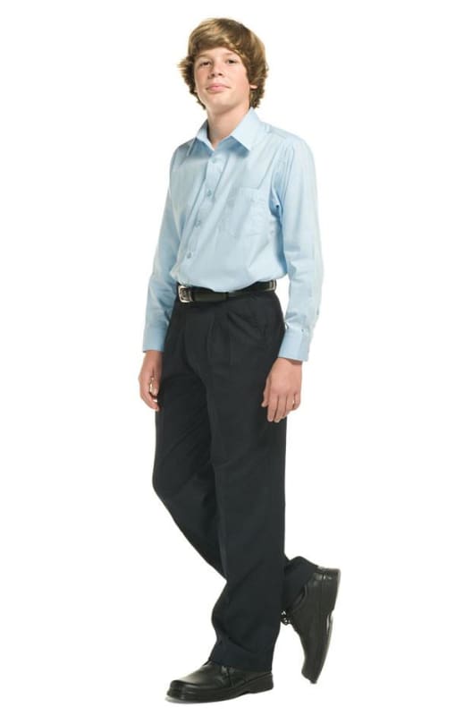 Black Boys Extendable Waist College Trouser