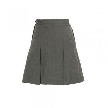 Mid Grey Pleated Skirt 