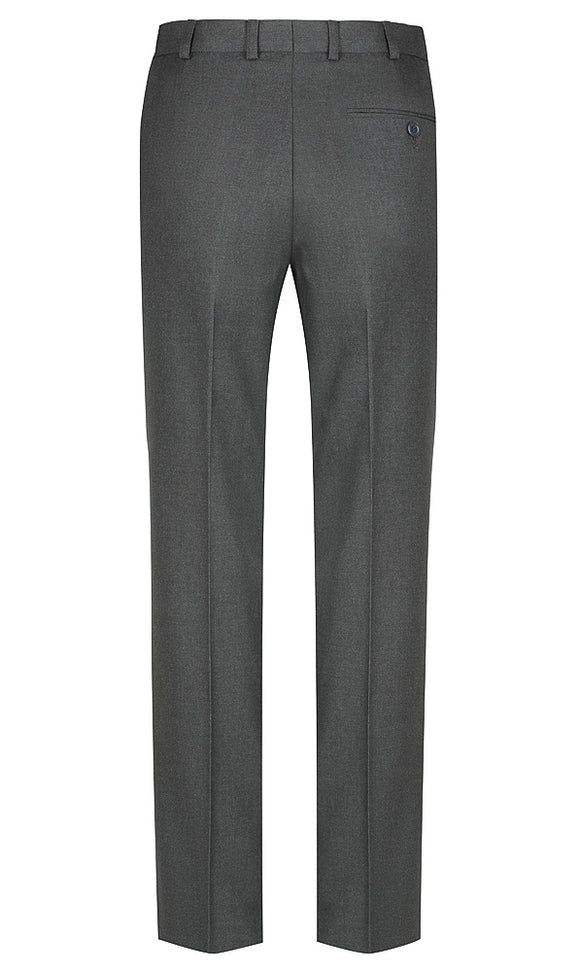 Dark Grey Boys Extendable Waist College Trouser